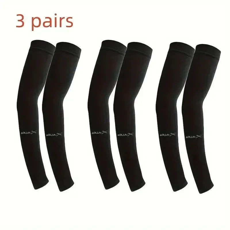 Breathable Sun Protection Sleeves - Cooling, UV Protection for Driving, Golfing, Fishing, Cycling, Hiking & Doing Sports