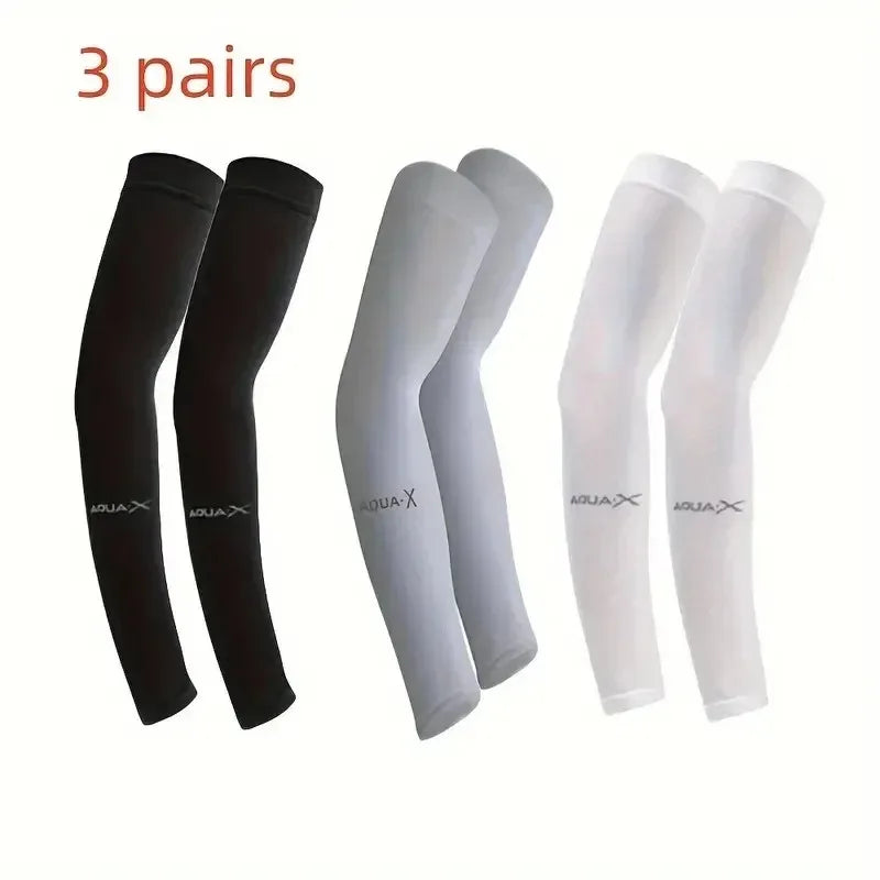 Breathable Sun Protection Sleeves - Cooling, UV Protection for Driving, Golfing, Fishing, Cycling, Hiking & Doing Sports
